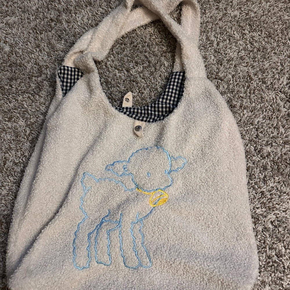 Charming Cream Lamb Kids Tote Bag